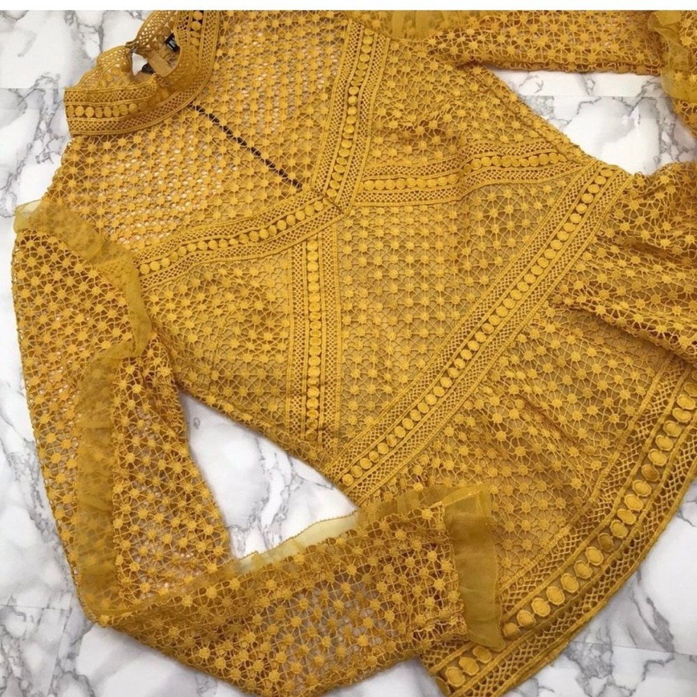INA Yellow Long Sleeve Top